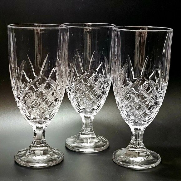 Godinger Other - 3 Godinger Dublin Ice Tea Glasses 7.75" Shannon fine crystal heritage home bar